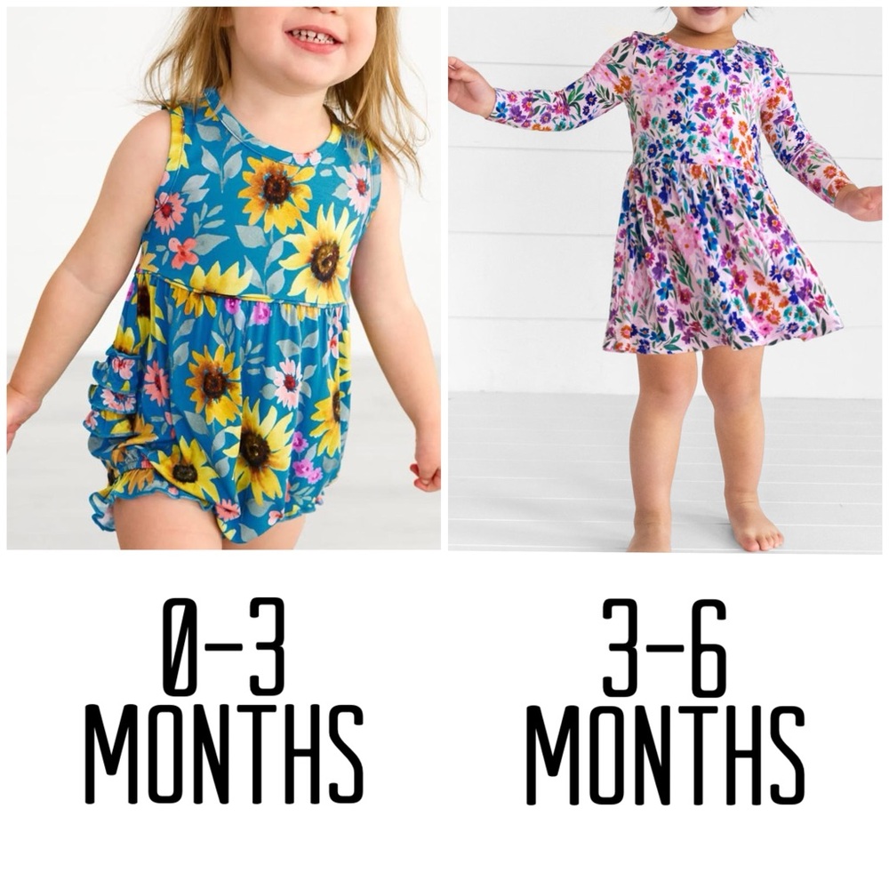 Little Sleepies Floral Baby Dresses Set